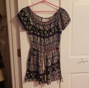 Patterned romper